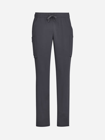 Avery Mens Straight Leg Scrub Pant Charcoal front view
