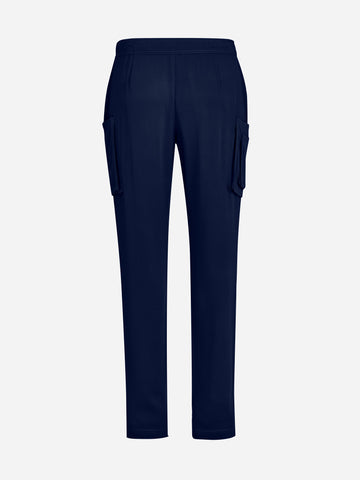 Avery Mens Straight Leg Scrub Pant Midnight Navy back view