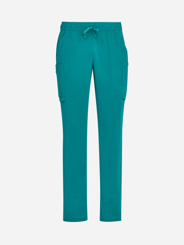 Avery Mens Straight Leg Scrub Pant Teal front view
