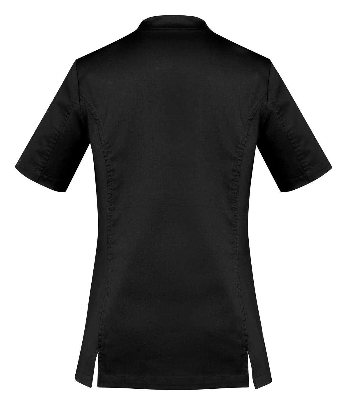 Riley Womens Stretch Scrub Top Black back view