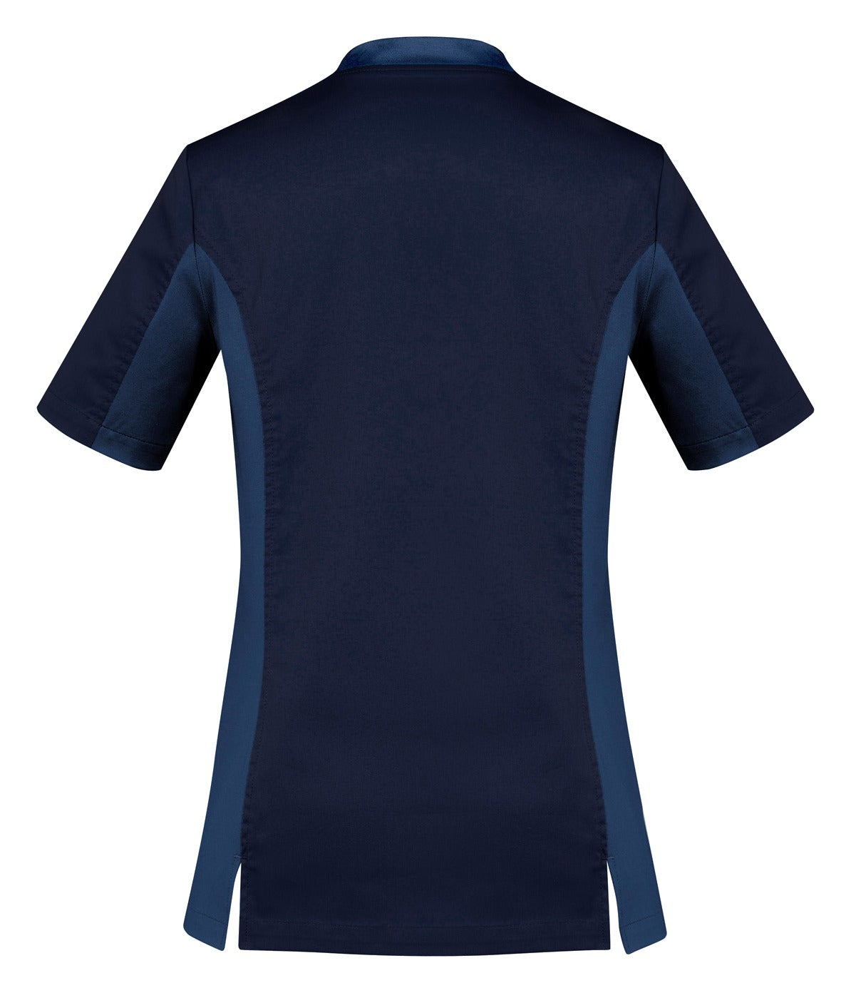 Riley Womens Stretch Scrub Top Midnight Navy back view