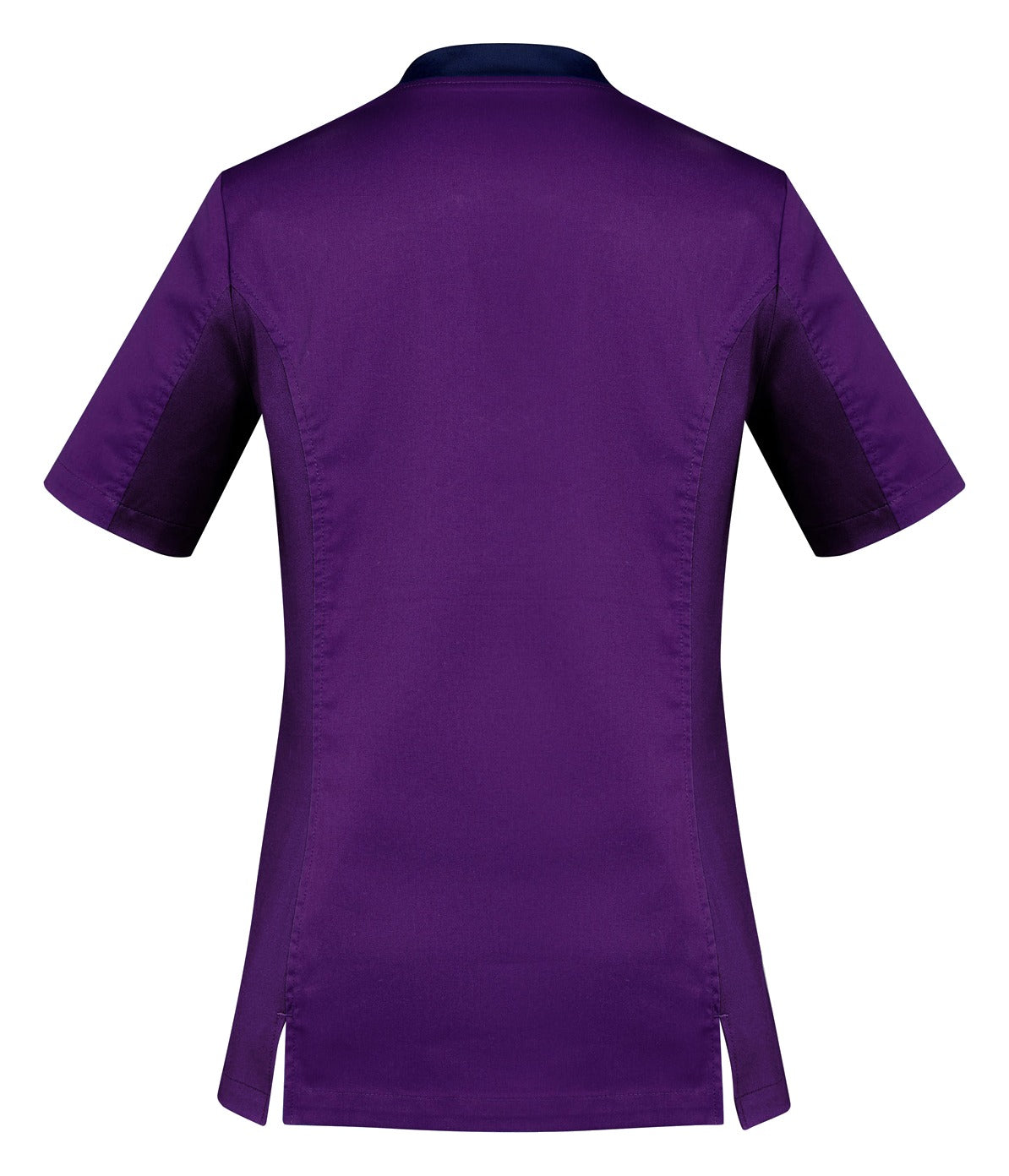 Riley Womens Stretch Scrub Top Purple back view