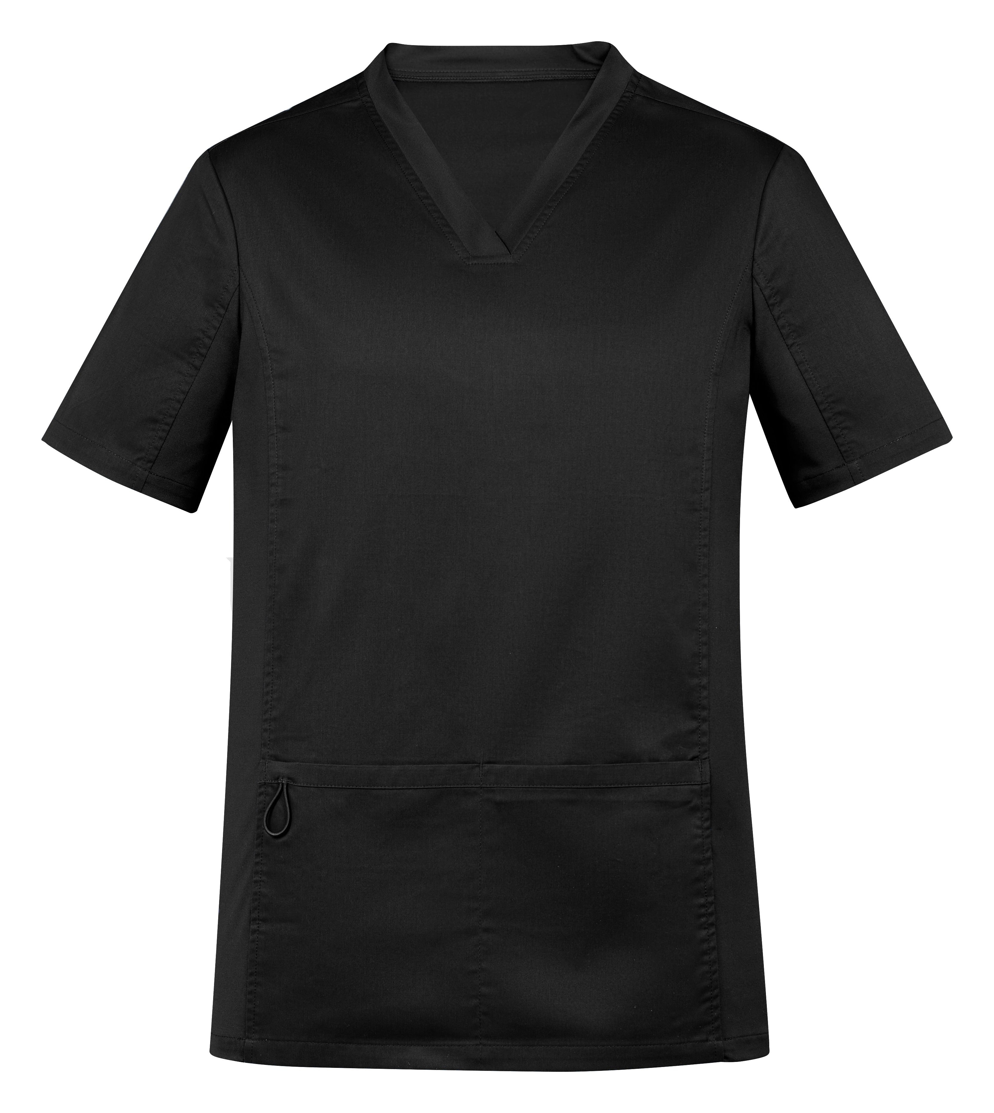 Riley Mens Stretch Scrub Top CST043MS Black