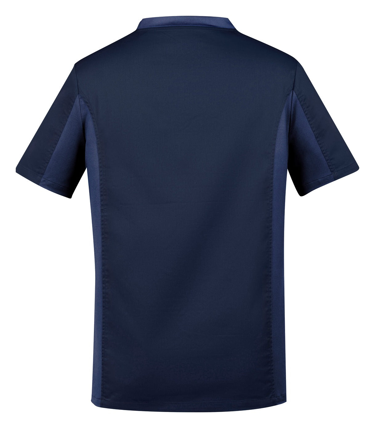 Riley Mens Stretch Scrub Top Midnight Navy back view