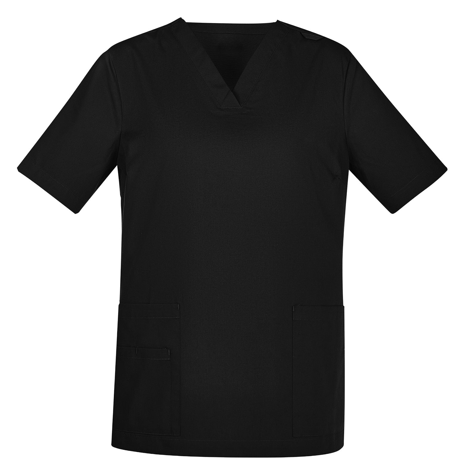 Tokyo Womens Scrub Top Black front view