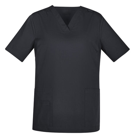 Tokyo Womens Scrub Top in Charcoal