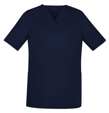 Tokyo Womens Scrub Top Midnight Navy front view