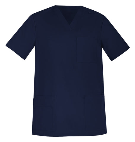 Tokyo Mens Scrub Top Midnight Navy front view
