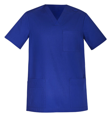 Tokyo Mens Scrub Top Royal front view