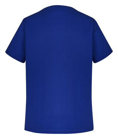 Tokyo Mens Scrub Top Royal back view
