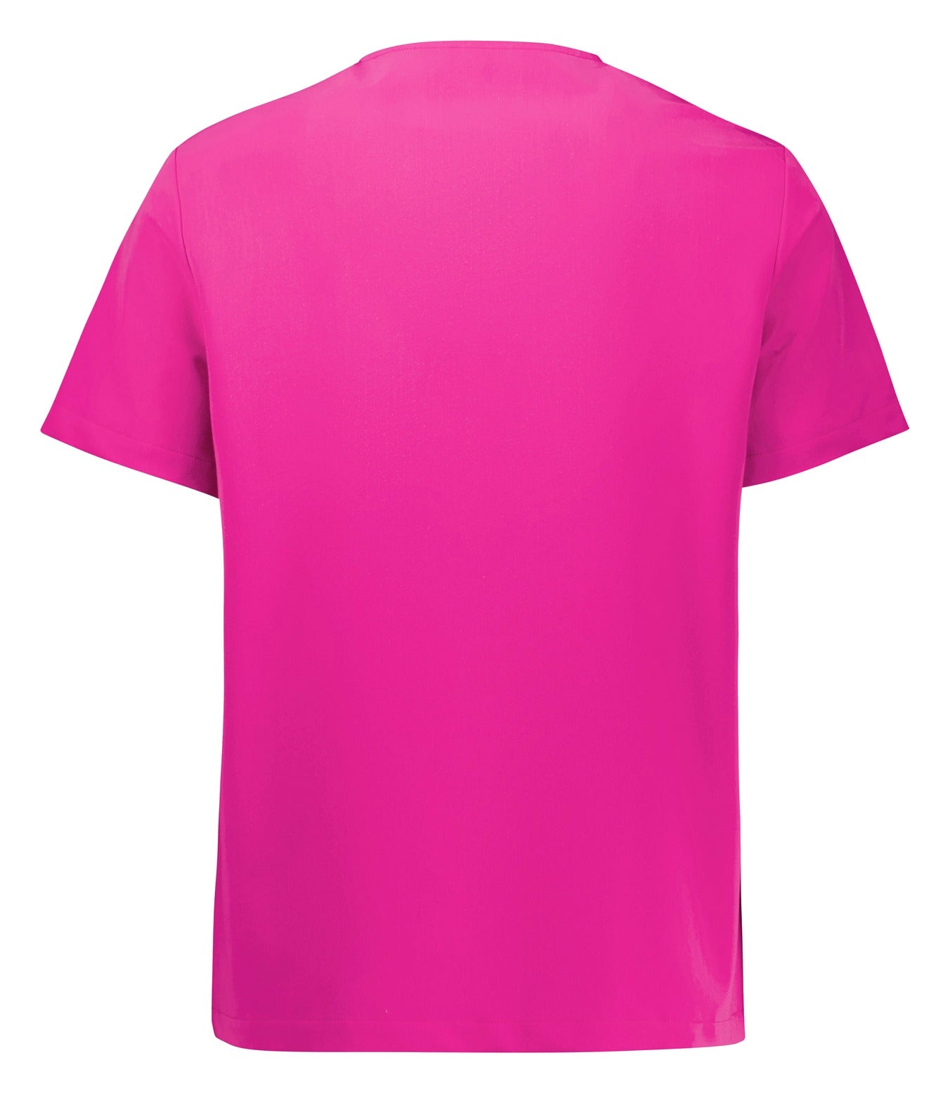 Womens Pink V-Neck Scrub Top Pink back view