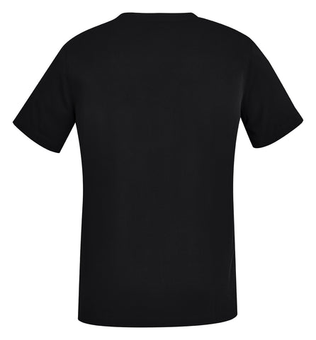 Avery Womens V-Neck Scrub Top Black back view