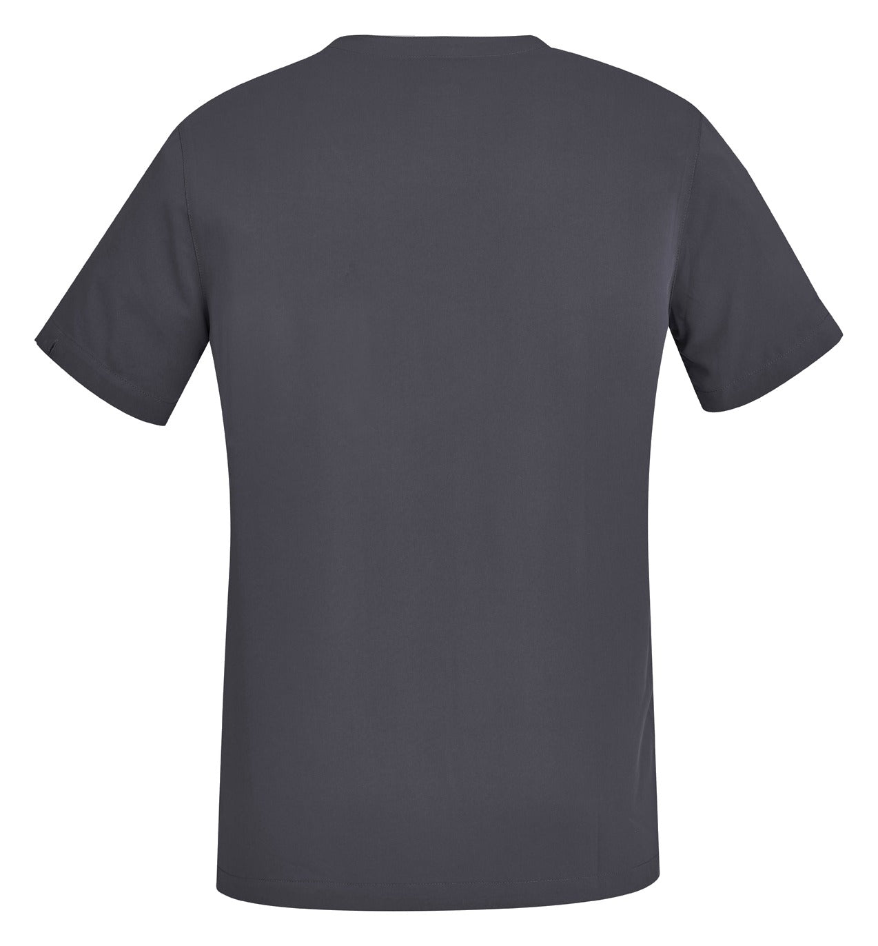 Avery Womens V-Neck Scrub Top Charcoal back view