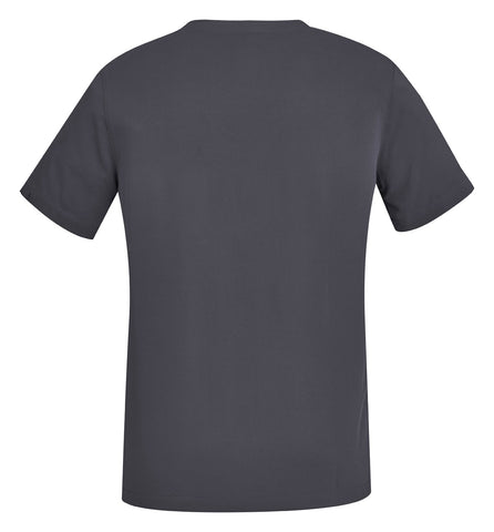 Avery Womens V-Neck Scrub Top Charcoal back view
