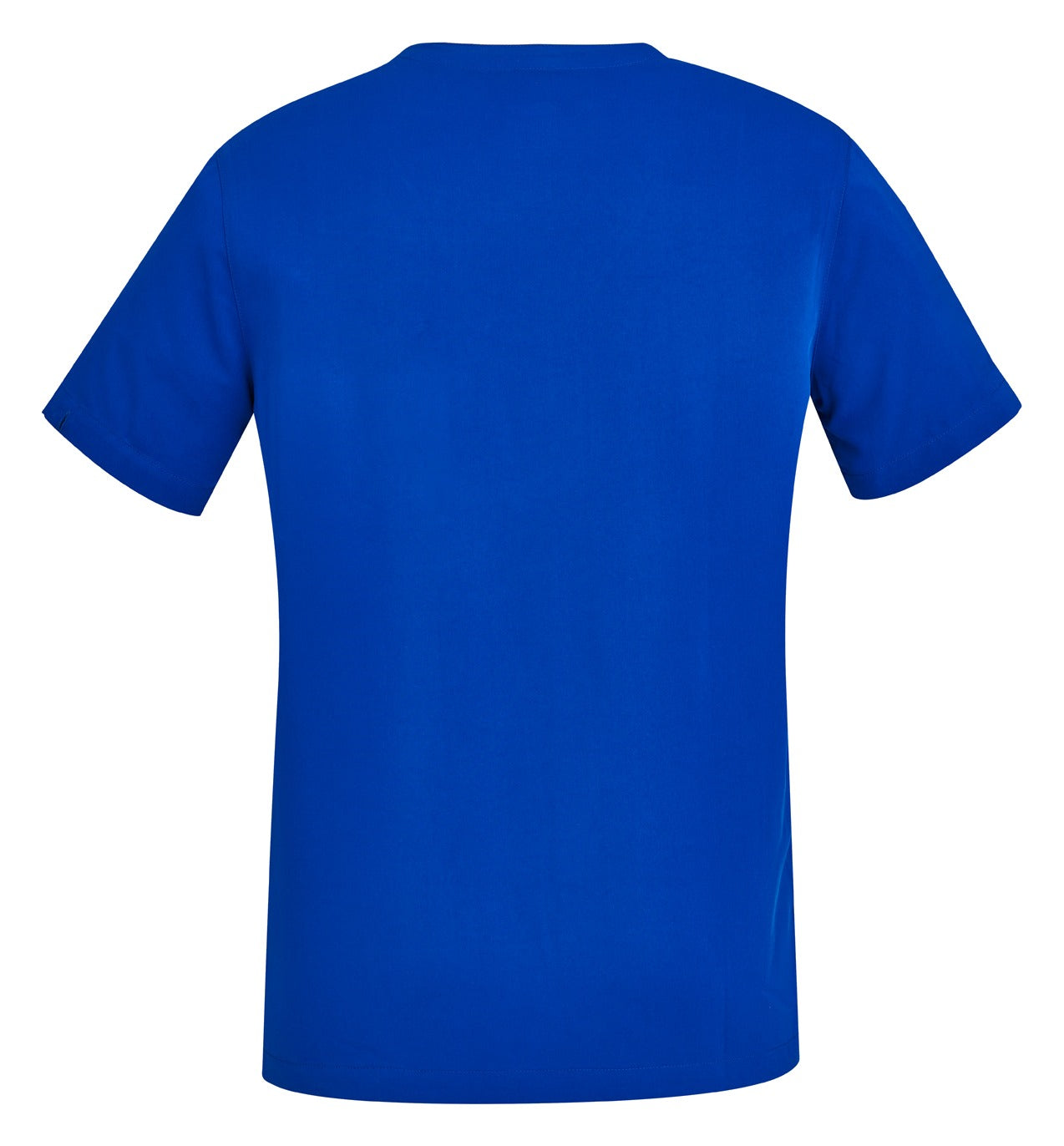 Avery Womens V-Neck Scrub Top Electric Blue back view