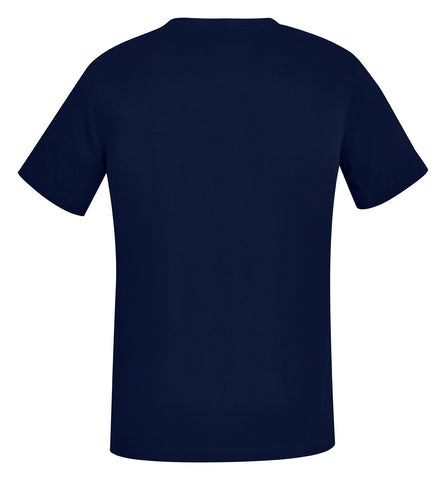 Avery Womens V-Neck Scrub Top Midnight Navy back view
