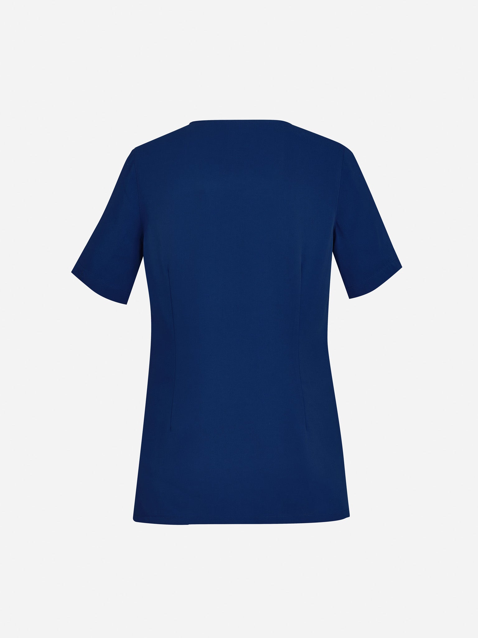 Avery Womens Round Neck Scrub Top Navy back view