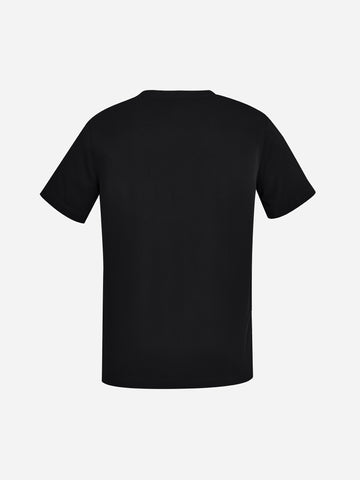 Avery Mens V-Neck Scrub Top Black back view