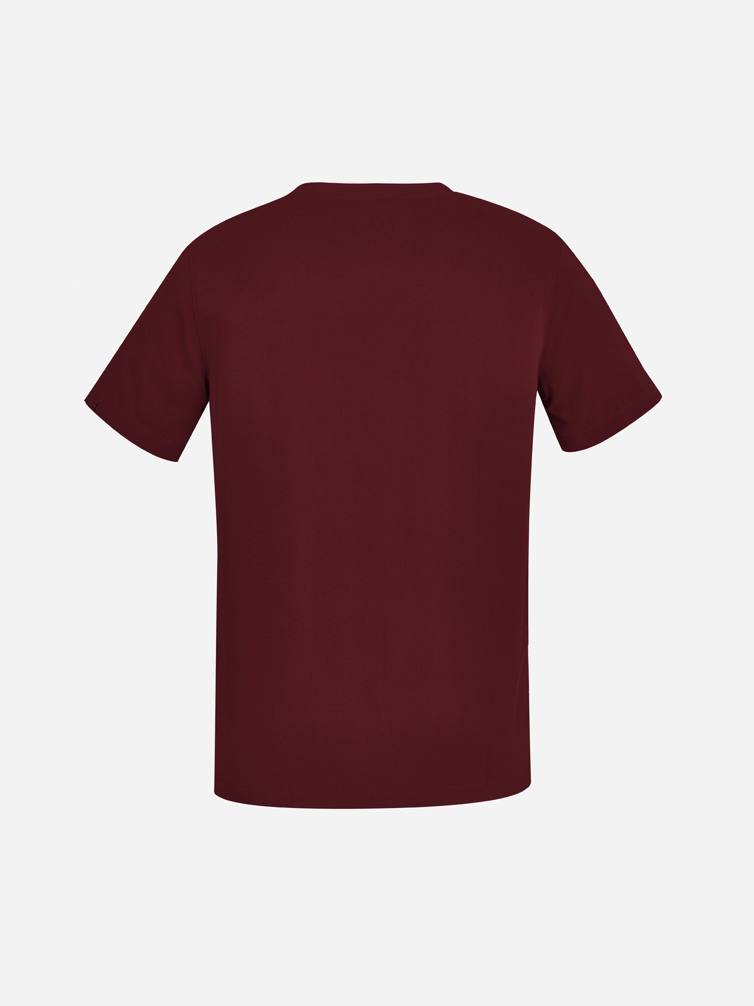 Avery Mens V-Neck Scrub Top Burgundy back view