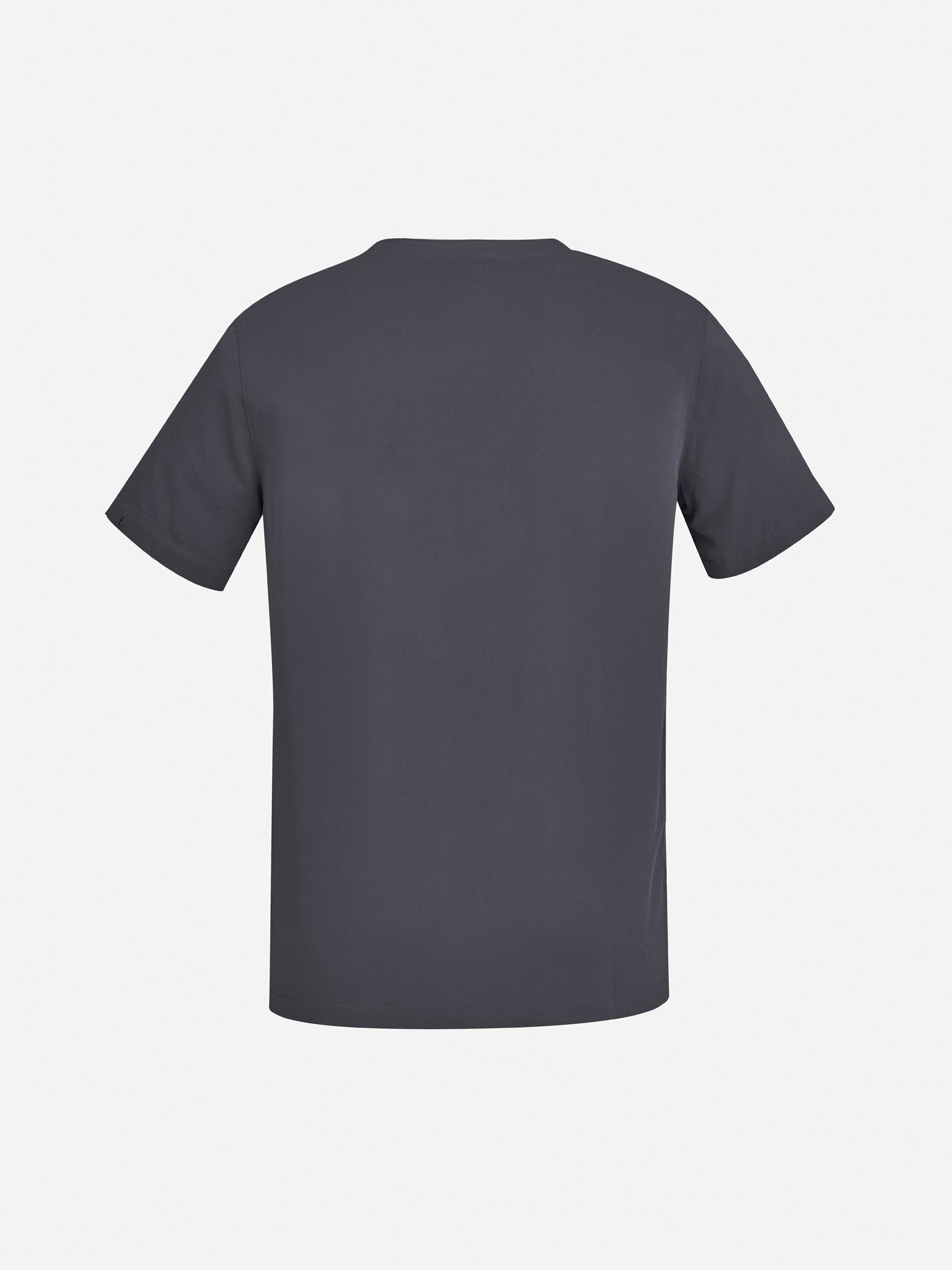Avery Mens V-Neck Scrub Top Charcoal back view