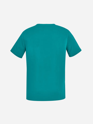 Avery Mens V-Neck Scrub Top Teal back view