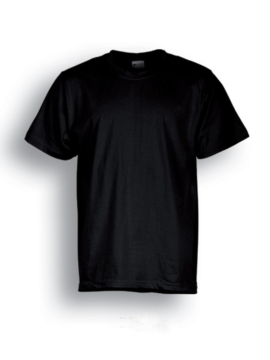 Kids Plain Cotton Tee Shirt in Black