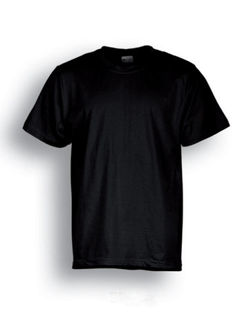 Kids Plain Cotton Tee Shirt in Black
