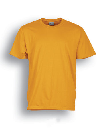 Kids Plain Cotton Tee Shirt in Gold