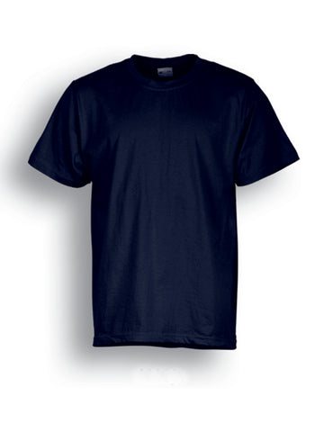 Kids Plain Cotton Tee Shirt in Navy