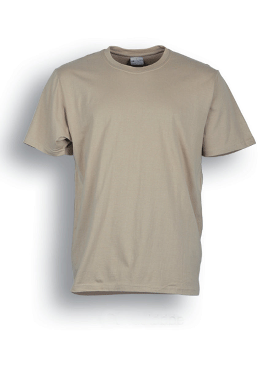 Kids Plain Cotton Tee Shirt in Sand