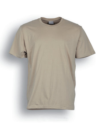 Kids Plain Cotton Tee Shirt in Sand