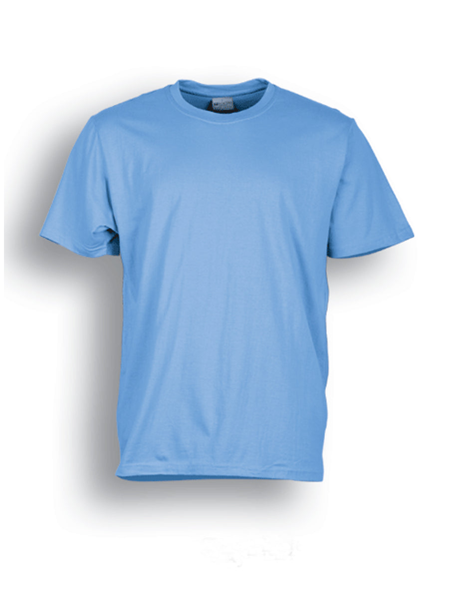 Kids Plain Cotton Tee Shirt in Sky Blue