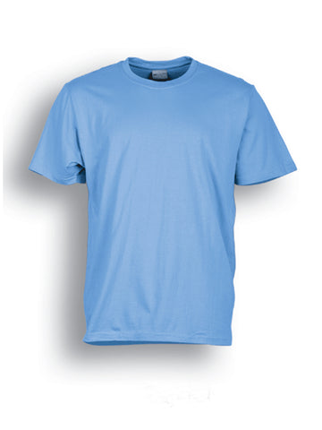 Kids Plain Cotton Tee Shirt in Sky Blue