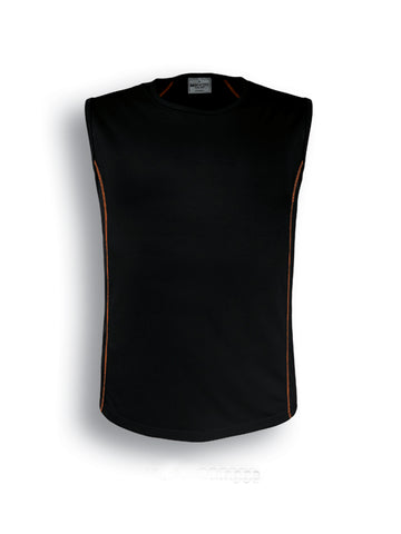 Stitch Featured Essentials - Mens Stitch Body Tank in Black/Orange