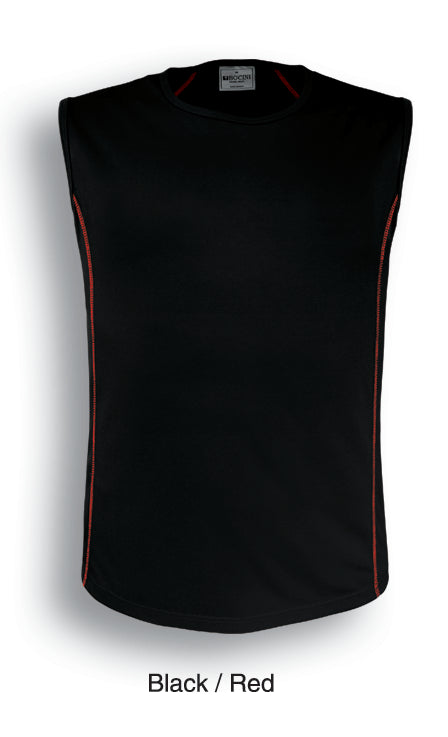 Stitch Featured Essentials - Mens Stitch Body Tank in Black/Red