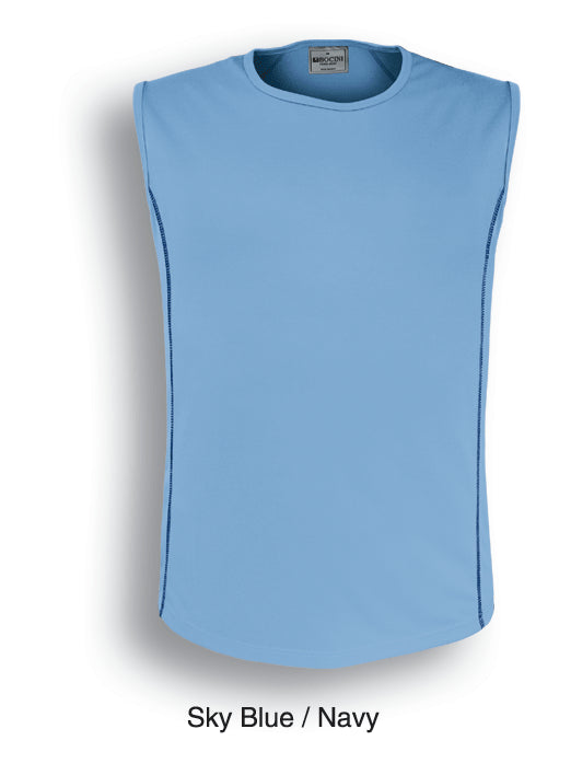 Stitch Featured Essentials - Mens Stitch Body Tank in Sky Blue/Navy