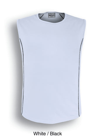 Stitch Featured Essentials - Mens Stitch Body Tank in White/Black