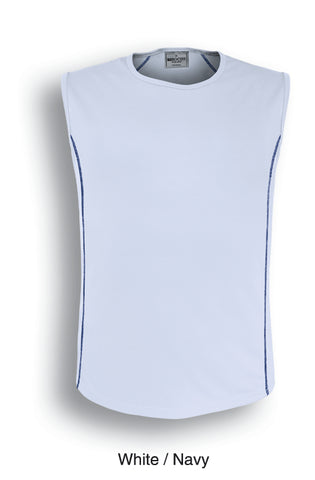 Stitch Featured Essentials - Mens Stitch Body Tank in White/Navy