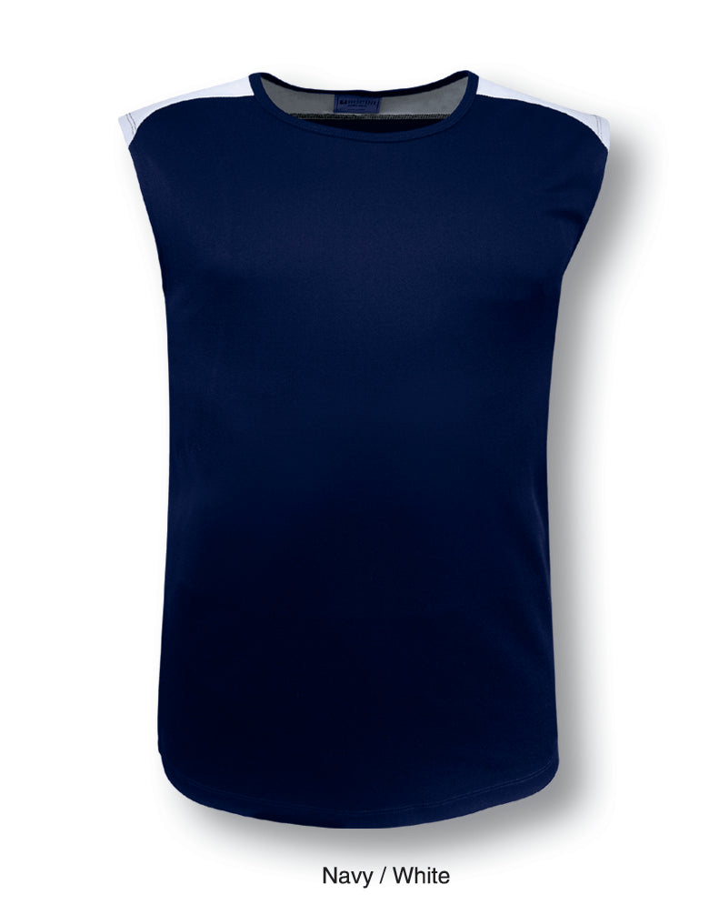 Team Essentials - Mens Contrast Feature Tank in Navy/White