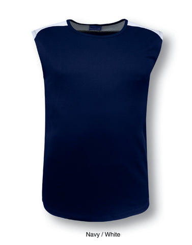 Team Essentials - Mens Contrast Feature Tank in Navy/White