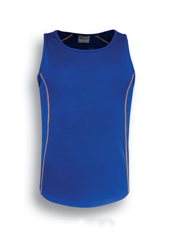 Stitch Feature Essentials-Mens Stitch Singlet in Royal/Gold