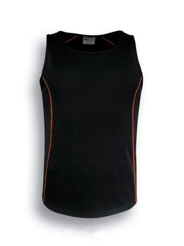 Stitch Feature Essentials-Kids Stitch Singlet in Black/Orange
