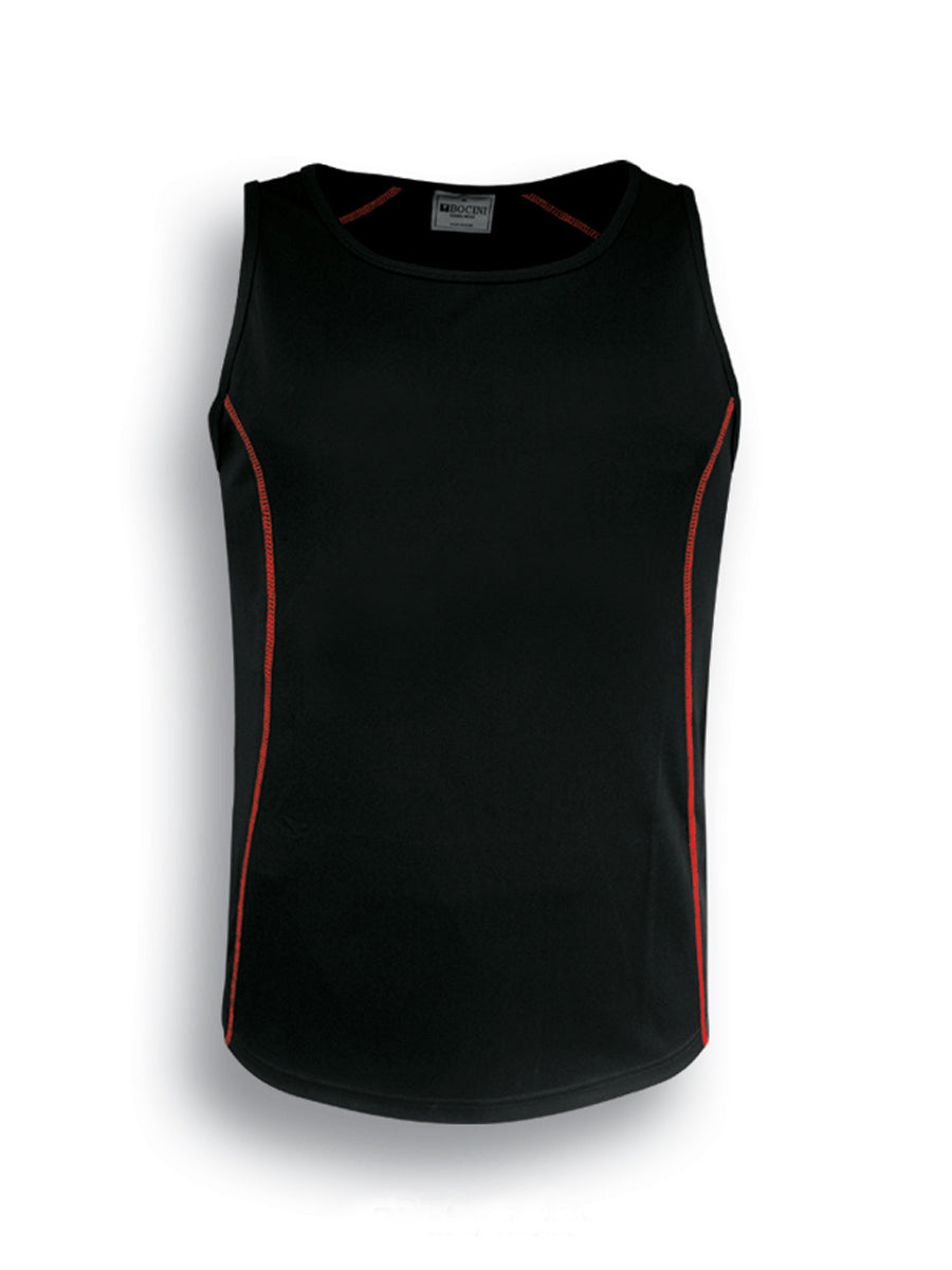 Stitch Feature Essentials-Kids Stitch Singlet in Black/Red