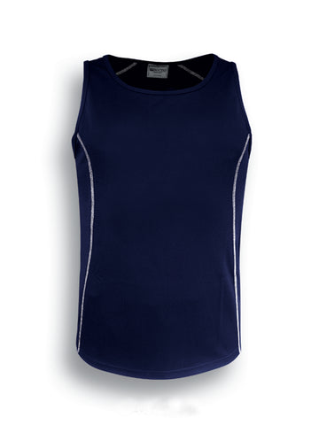 Stitch Feature Essentials-Kids Stitch Singlet in Navy/White