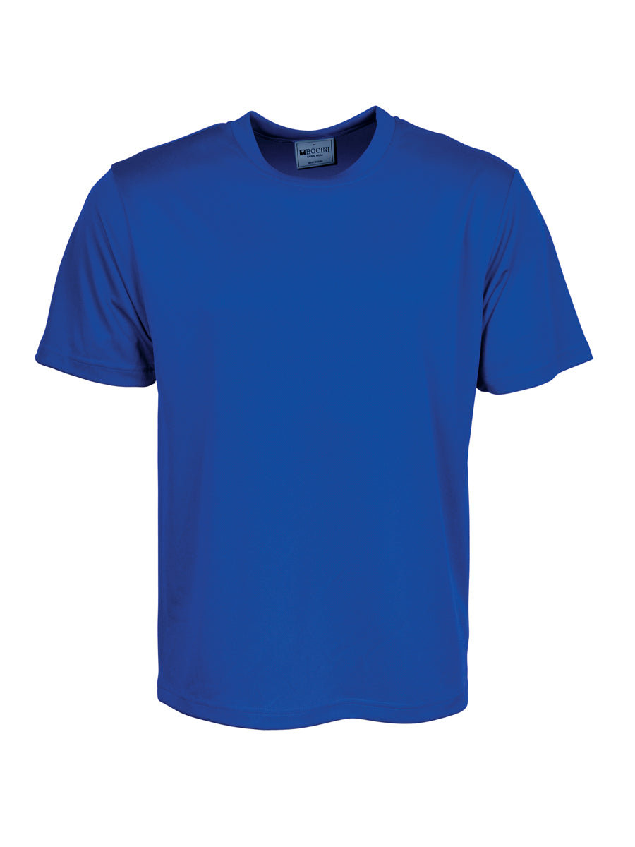 Unisex Adults Plain Breezeway Micromesh Tee Shirt in Royal