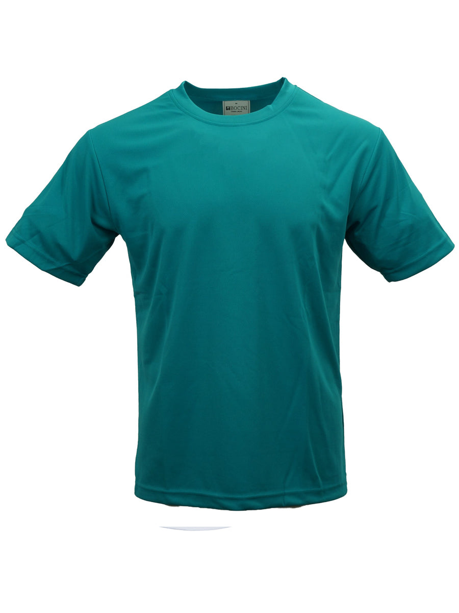 Unisex Adults Plain Breezeway Micromesh Tee Shirt in Teal