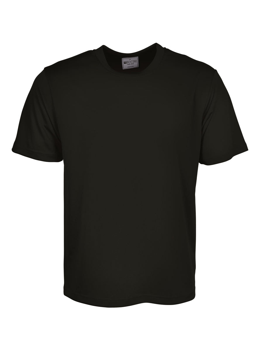 Kids Plain Breezeway Micromesh Tee Shirt in Black