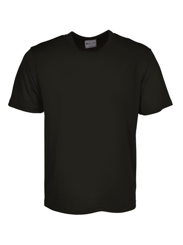 Kids Plain Breezeway Micromesh Tee Shirt in Black
