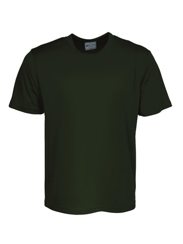 Kids Plain Breezeway Micromesh Tee Shirt in Bottle Green