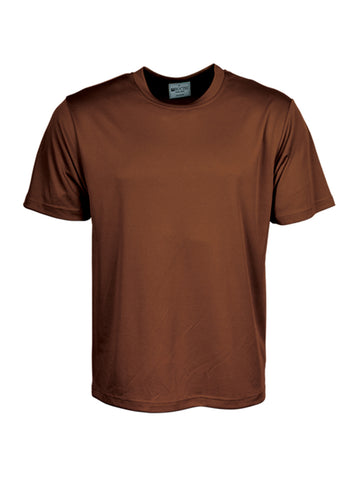 Kids Plain Breezeway Micromesh Tee Shirt in Chestnut